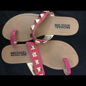 Girls Michael Kors Pink Slide Sandal
